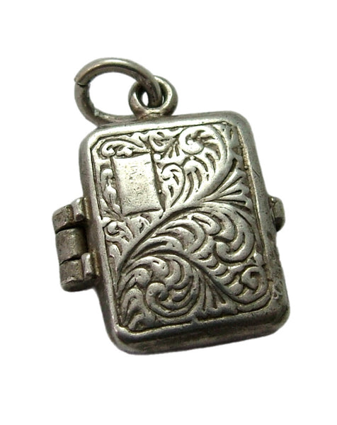 Vintage 1960's Silver Opening Nuvo Cigarette Case Charm with Cigarettes Inside Silver Charm - Sandy's Vintage Charms