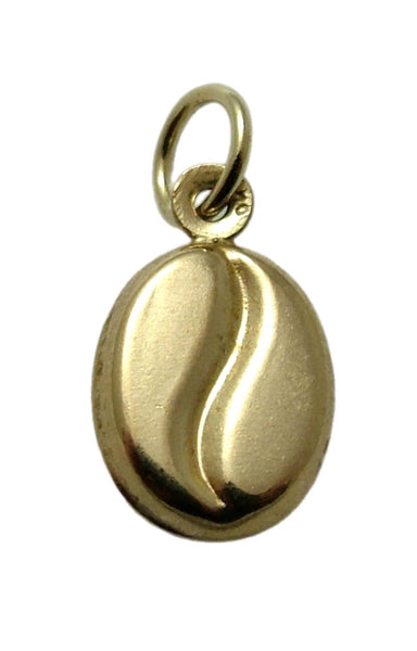 Vintage 1980's Italian Hollow 9ct Gold Coffee Bean Charm Gold Charm - Sandy's Vintage Charms