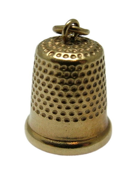 Vintage 1960's 9ct Gold Thimble Charm HM 1960 Gold Charm - Sandy's Vintage Charms