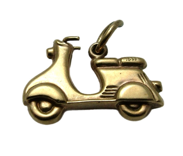 Vintage 1960's 9ct Gold Hollow Scooter Charm HM 1961 Gold Charm - Sandy's Vintage Charms