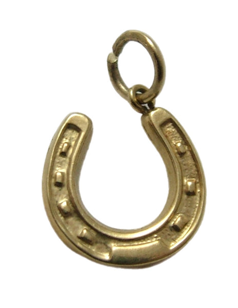 Vintage 1970’s hollow 9ct Gold Lucky Horseshoe Charm HM 1978 Gold Charm - Sandy's Vintage Charms