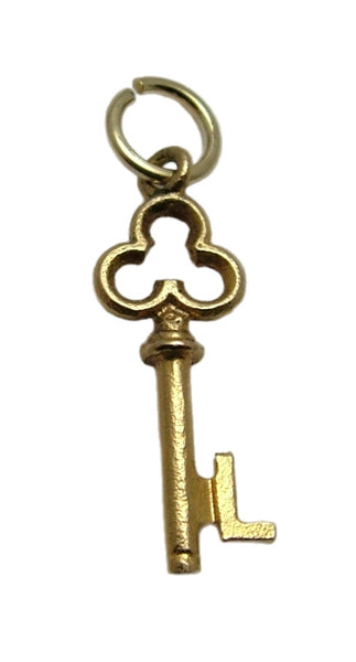 Vintage 1970's Solid 9ct Gold Letter & Heart Key Charms Various Available Gold Charm - Sandy's Vintage Charms