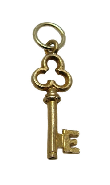 Vintage 1970's Solid 9ct Gold Letter & Heart Key Charms Various Available Gold Charm - Sandy's Vintage Charms