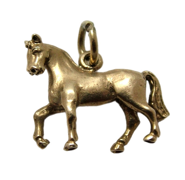 Vintage 1970's Solid 9ct Gold Horse Charm HM 1973 Gold Charm - Sandy's Vintage Charms