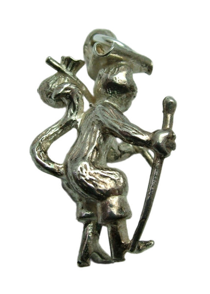 Large Vintage 1970's Solid Silver Puss in Boots Charm Silver Charm - Sandy's Vintage Charms