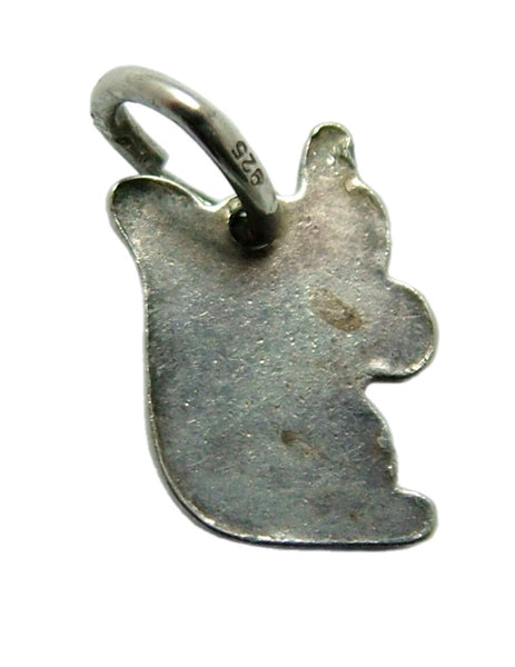 Small Vintage 1950's Silver & Brown Enamel Squirrel Charm Enamel Charm - Sandy's Vintage Charms