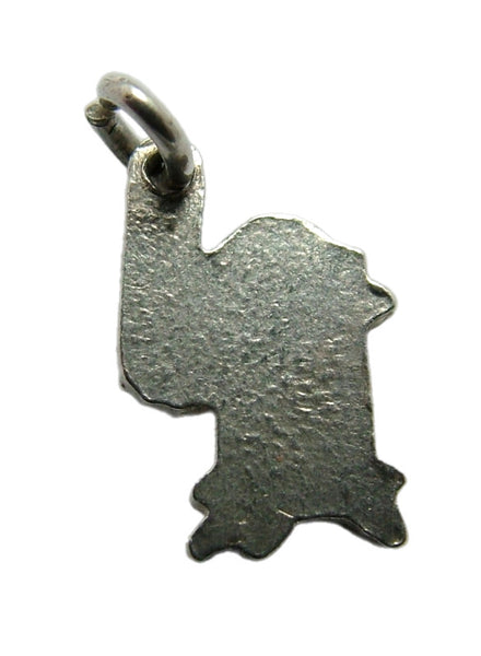 Small 1950's Silver & Enamel Wood Burning Stove Charm Enamel Charm - Sandy's Vintage Charms