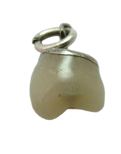 Small Vintage 1920's/30’s Silver Mounted Tooth Charm