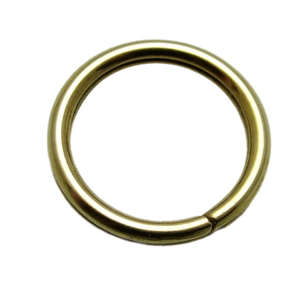 Large Antique Edwardian Solid 9ct Yellow Gold Split Ring for Fobs & Charms 19mm Antique Charm - Sandy's Vintage Charms