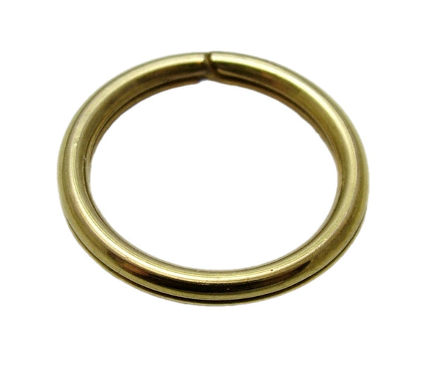 Large Antique Edwardian Solid 9ct Yellow Gold Split Ring for Fobs & Charms 19mm Antique Charm - Sandy's Vintage Charms