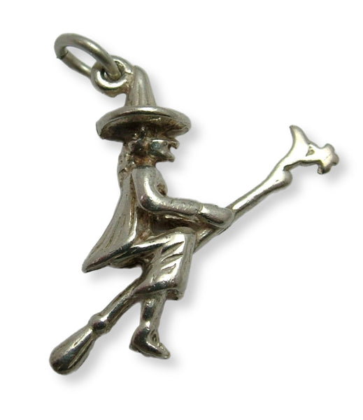 Sterling Silver Witch Charm Pendant