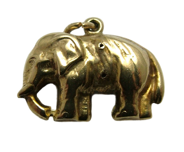 Vintage 1950's 9ct Gold Hollow Elephant Charm HM 1959 Gold Charm - Sandy's Vintage Charms