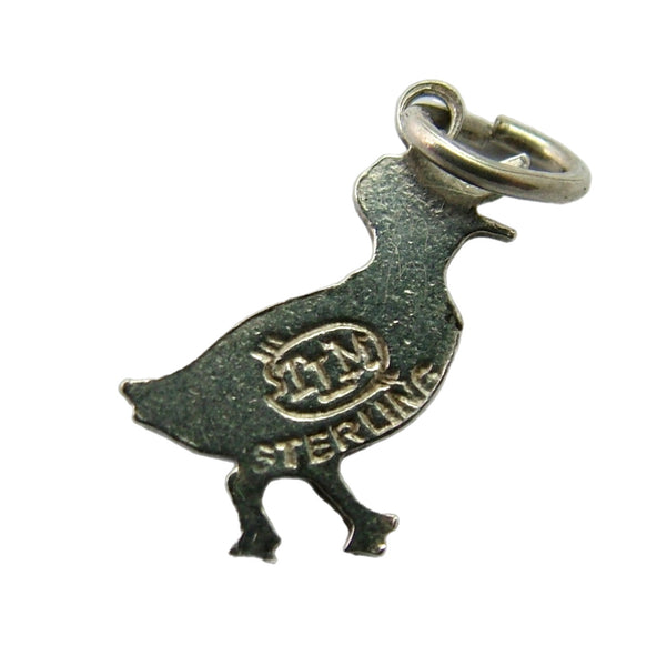 Vintage 1960's Silver & Enamel TLM Duck Charm Enamel Charm - Sandy's Vintage Charms