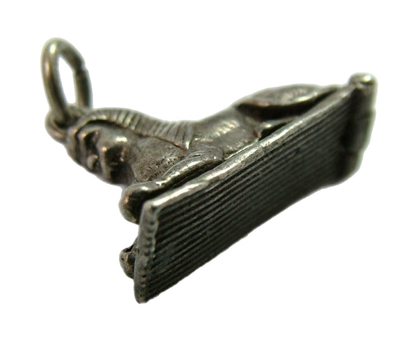 Vintage 1960's Silver Opening Sphinx Charm with Mummy Inside Silver Charm - Sandy's Vintage Charms