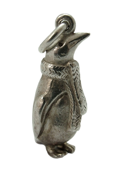 Vintage 1960's Solid Silver Penguin with Scarf Charm Silver Charm - Sandy's Vintage Charms