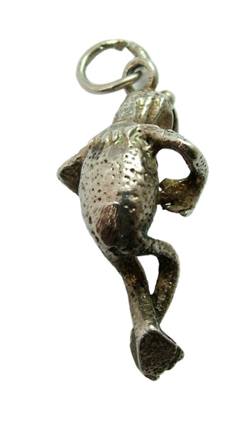 Vintage 1970's Solid Silver Kermit the Frog Charm Silver Charm - Sandy's Vintage Charms