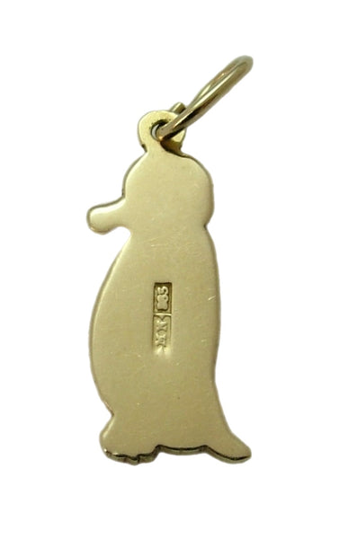 Vintage 1970's 14ct 14k Gold & Enamel Penguin Charm Gold Charm - Sandy's Vintage Charms